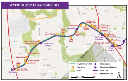 Preview of Capital Crescent Trail Map 